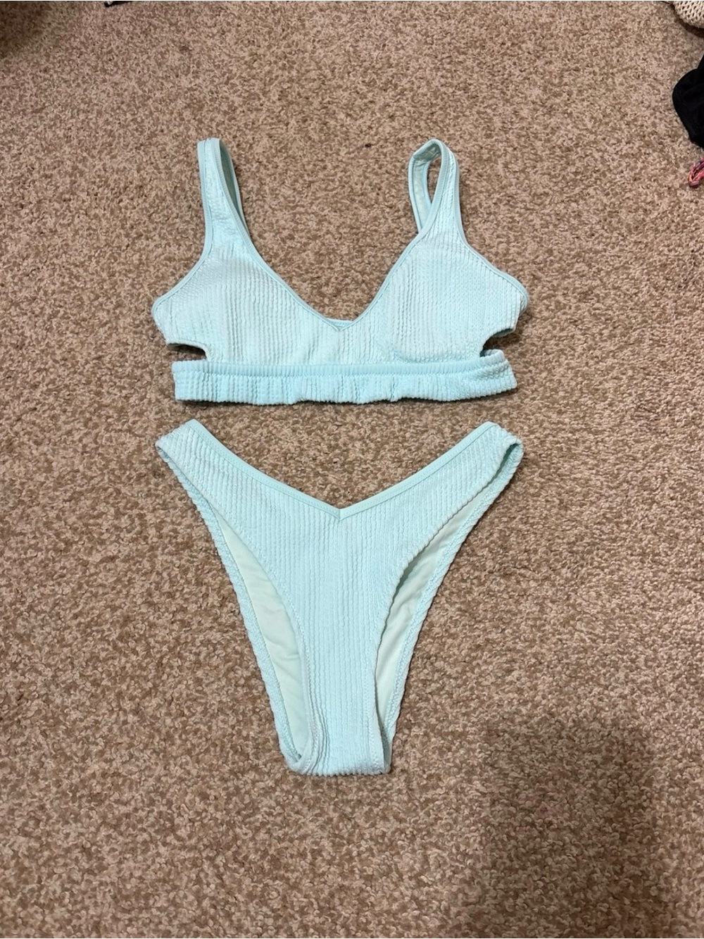 Aerie textured Two-Piece Bikini Set